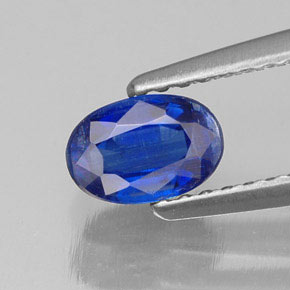 Cianita azul natural 0,78ct, corte oval, VS-SI