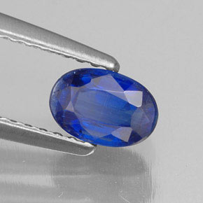Cianita azul natural 0,78ct, corte oval, VS-SI