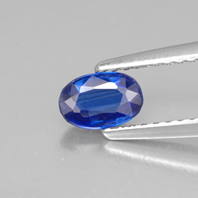 Cianita azul natural 0,49ct, corte oval, VS-SI