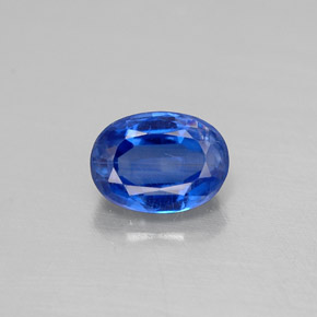 Cianita azul natural 0,64ct, corte oval, VS-SI