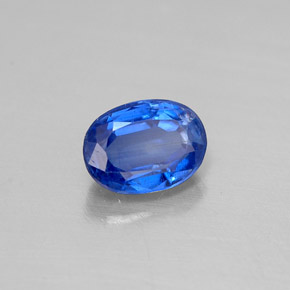 Cianita azul natural 0,64ct, corte oval, VS-SI