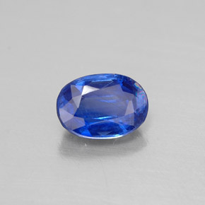Cianita azul natural 0,66ct, corte oval, VS-SI