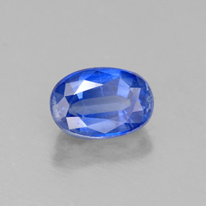 Cianita azul natural 0,82ct, corte oval, VS-SI