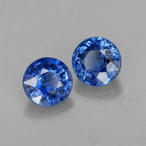 Pedras preciosas de cianita azul natural de  ct, corte redondo, VS-SI