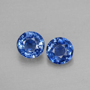 Pedras preciosas de cianita azul natural de  ct, corte redondo, VS-SI