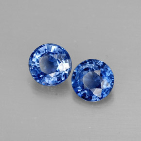 Pedras preciosas de cianita azul natural de  ct, corte redondo, VS-SI