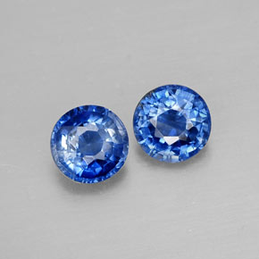Pedras preciosas de cianita azul natural de  ct, corte redondo, VS-SI