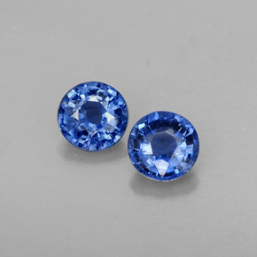 Pedras preciosas de cianita azul natural de  ct, corte redondo, VS-SI