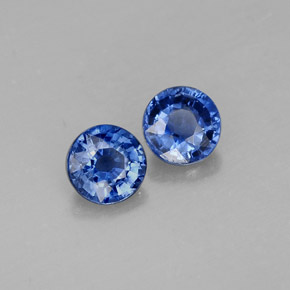 Pedras preciosas de cianita azul natural de  ct, corte redondo, VS-SI