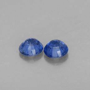 Pedras preciosas de cianita azul natural de  ct, corte redondo, VS-SI
