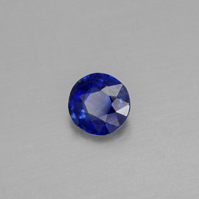 Cianita azul natural 0,42ct, corte redondo, VS-SI