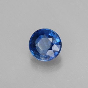 Cianita azul natural 0,46ct, corte redondo, VS-SI