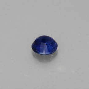 Cianita azul natural 0,45ct, corte redondo, VS