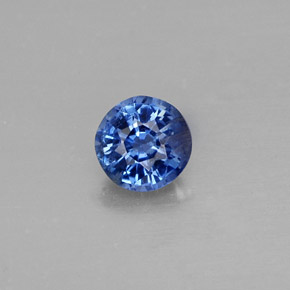 Dianita Azul Natural 0.59ct, Corte Redondo, SI