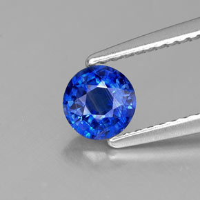 Cianita azul natural 0,67ct, corte redondo, VS-SI
