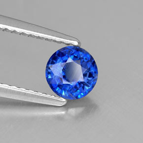 Cianita azul natural 0,67ct, corte redondo, VS-SI