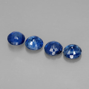 Pedras preciosas de cianita azul natural de  ct, corte redondo, VS-SI