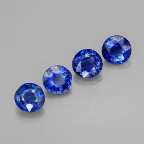 Pedras preciosas de cianita azul natural de  ct, corte redondo, VS-SI