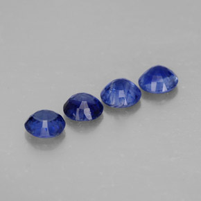 Pedras preciosas de cianita azul natural de  ct, corte redondo, VS-SI