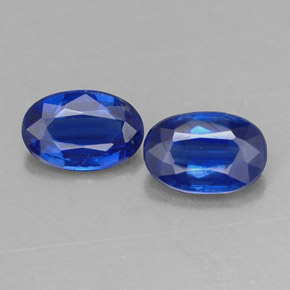Pedras preciosas de cianita azul natural de  ct, corte oval, VS