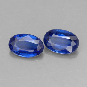 Pedras preciosas de cianita azul natural de  ct, corte oval, VS