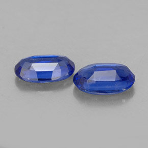 Pedras preciosas de cianita azul natural de  ct, corte oval, VS