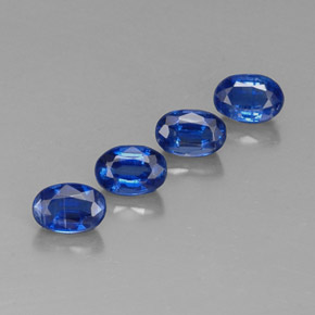 Pedras preciosas de cianita azul natural de  ct, corte oval, VS-SI