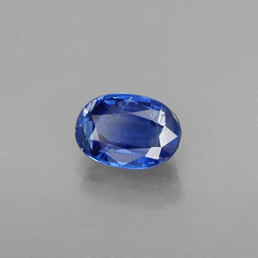 Cianita azul natural 0,72ct, corte oval, VS-SI