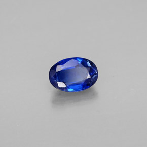 Cianita azul natural 0,68ct, corte oval, VS