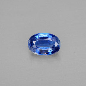 Cianita azul natural 0,63ct, corte oval, SI