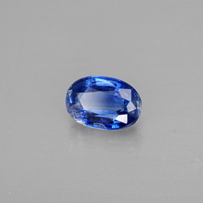 Cianita azul natural 0,63ct, corte oval, SI