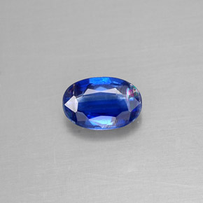 Cianita azul natural 0,58ct, corte oval, VS-SI