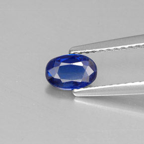 Cianita azul natural 0,58ct, corte oval, VS