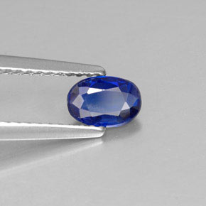 Cianita azul natural 0,58ct, corte oval, VS