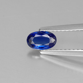 Dianita Azul profundo Natural 0.41ct, Corte Oval, VS-SI