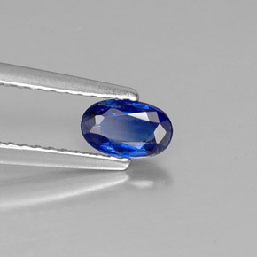 Dianita Azul profundo Natural 0.41ct, Corte Oval, VS-SI
