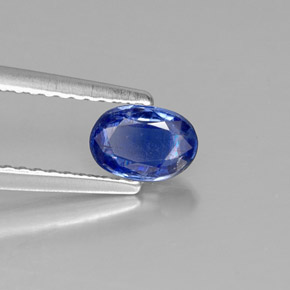 Cianita azul natural 0,61ct, corte oval, SI