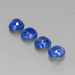Pedras preciosas de cianita azul natural de  ct, corte redondo, SI