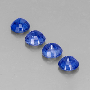 Pedras preciosas de cianita azul natural de  ct, corte redondo, SI