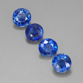 Pedras preciosas de cianita azul natural de  ct, corte redondo, SI