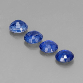 Pedras preciosas de cianita azul natural de  ct, corte redondo, SI