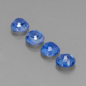 Pedras preciosas de cianita azul natural de  ct, corte redondo, SI