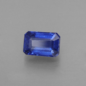Cianita azul natural 0,82ct, corte esmeralda, VS-SI