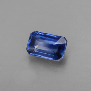 Dianita Azul Natural 0.65ct, Corte Esmeralda, VS