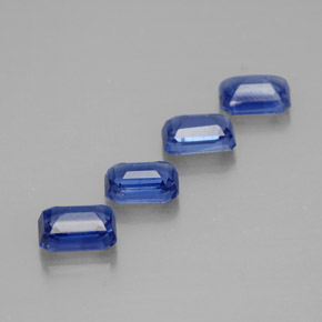 Pedras preciosas de cianita azul natural de  ct, corte esmeralda, VS-SI