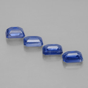 Pedras preciosas de cianita azul natural de  ct, corte esmeralda, VS-SI