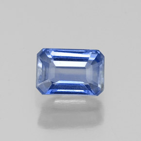Dianita Azul Natural 0.87ct, Corte Esmeralda, VS-SI