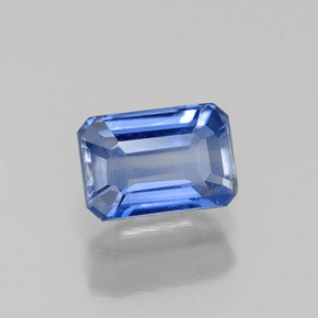 Dianita Azul Natural 0.87ct, Corte Esmeralda, VS-SI
