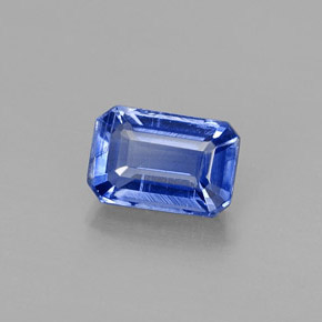 Dianita Azul Natural 0.83ct, Corte Esmeralda, VS-SI