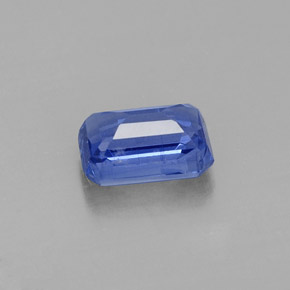 Dianita Azul Natural 0.83ct, Corte Esmeralda, VS-SI